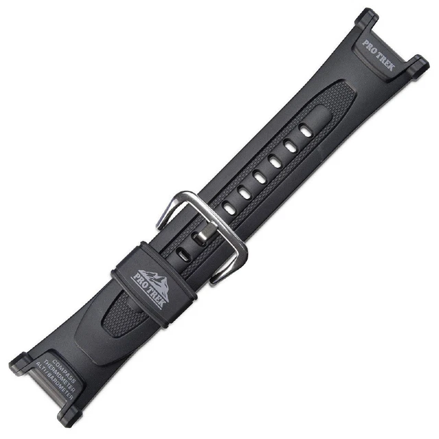Cinturino In Gomma Nero Per Orologi Casio CMD-40, DBC-30, DBC-40 E Altri – Larghezza 22mm – Ref 388P1 - 2