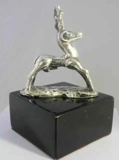 Stunning Vintage Large Sterling Silver Male Reindeer/Deer Sculpture/Statue