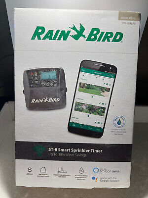 RAIN BIRD- 8-Zone Indoor Smart Sprinkler Timer - Model ST8i-WiFi 2.0 - BRAND NEW