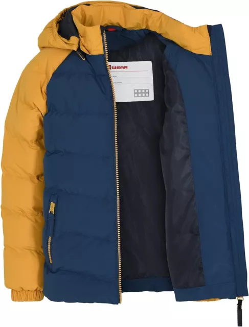 Lego Wear bambino giacca invernale ragazzi, giacca con cappuccio, antivento blu scuro 80 3