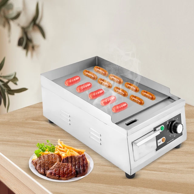 2500W ELECTRIC GRIDDLE Grill BBQ Hot Plate Commercial Stainless Steel Countertop 151.00