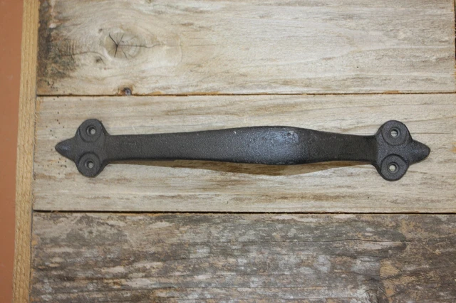 Extra Large Rustic Barn Door Pull Solid Cast Iron, 11 inch +, HW-46 2
