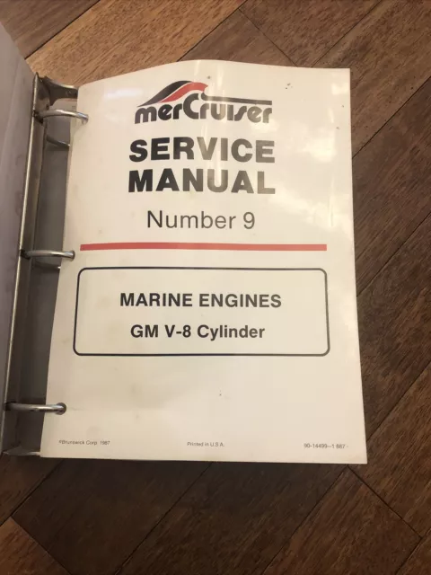 Mercury Mercruiser Service Manual #9 Marine Engines GM V-8 Cylinder P/N 90-14499