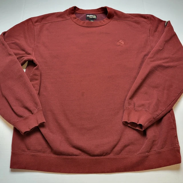 Guide Series Sweatshirt Mens LT Large Tall Maroon Crewneck Pullover 🦊80