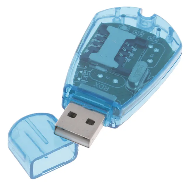USB SIM Card Reader Copy/Cloner Kit SIM Card Reader GSM CDMA SMS Backup + Z1BZ8