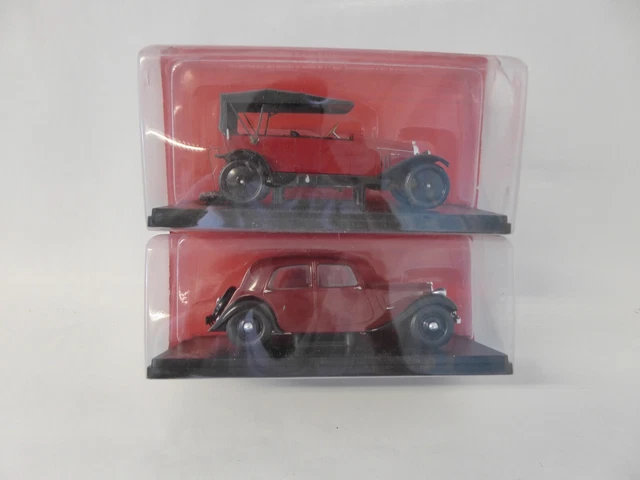 Lot de 2 Citroën 1/24 Collection Hachette IXO voiture miniature diecast CIT32