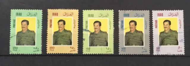 Saddam Hussein Stamps Set -  Iraq  / Used