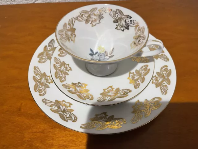 Sammeltasse Kaffeetasse Bareuther Waldsassen Bavaria Germany Teetasse mit Teller