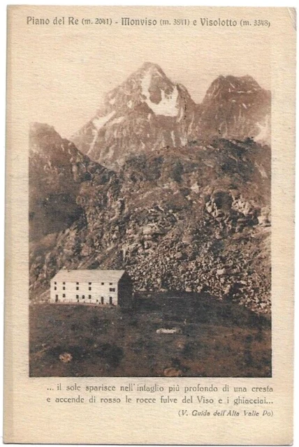 Cartolina Di Cuneo ,Crissolo - Piano Del Re - Monviso - Alta Valle Del Po - 1921