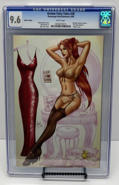 GRIMM FAIRY TALES #28 (v. 1) - FANTASTIC REALM EXCLUSIVE VIRGIN VARIANT - SIGNED