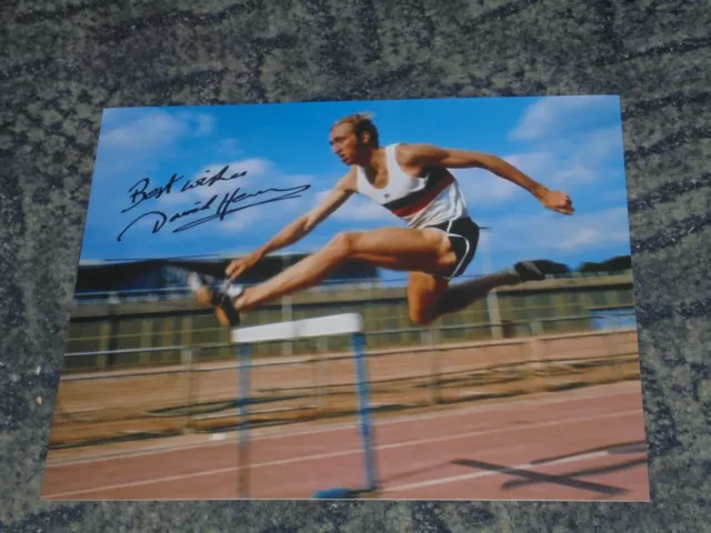 DAVID HEMERY - OLYMPIC GOLD LEGEND   - 10x8  PHOTO  SIGNED. (1)