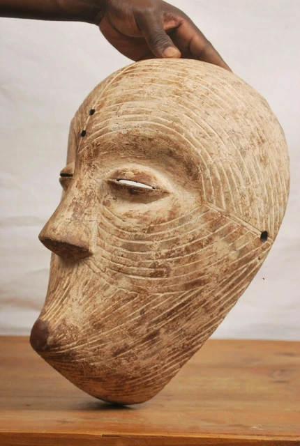 African tribal art,luba Mask from Democratic Republic of Congo 9
