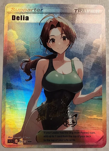 DELIA POKMON SEXY Bikini Waifu Trainer Art Card $10.00 - PicClick