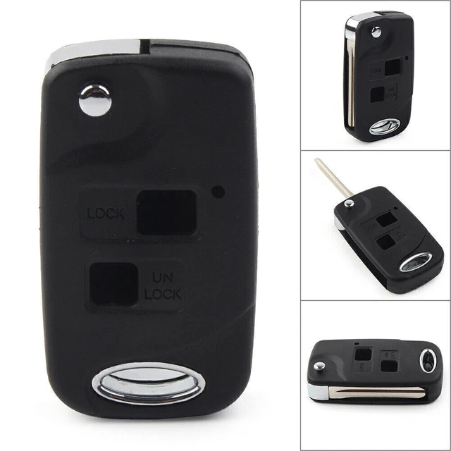 Upgraded Flip Remote Key Shell Case Fob for Toyota Yaris Carina Corolla TOY47