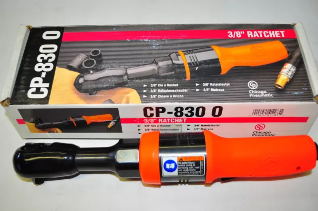 Chicago Pneumatic CP-830 O 3/8"Dr High Torque Air ratchet MaxTorq 100 FtLb NeonO
