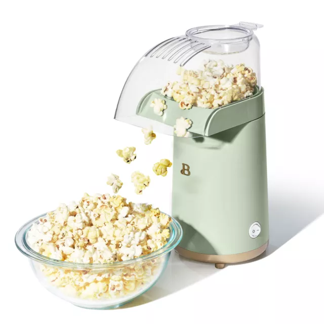 16 Cup Hot Air Electric Popcorn Maker, Sage Green by Drew Barrymore