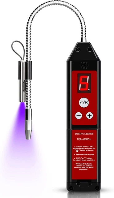 Refrigerant Leak Detector with LED Light, Halogen Leak Detector Freon Gas Leakag