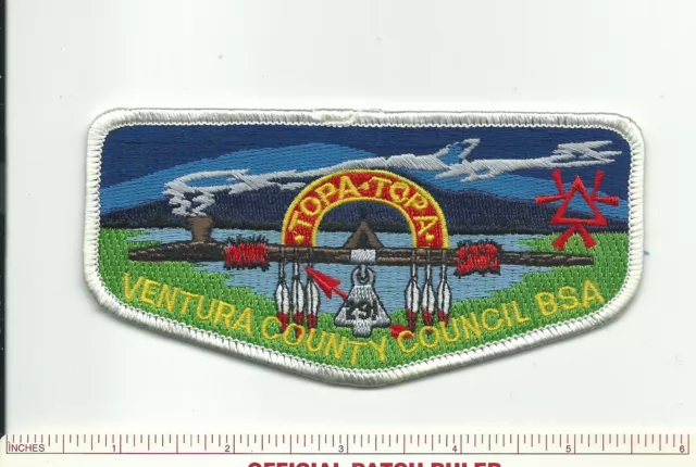 Ce Scout Bsa Oa Lodge 291 Topa Topa Ventura County Council California Flap Patch