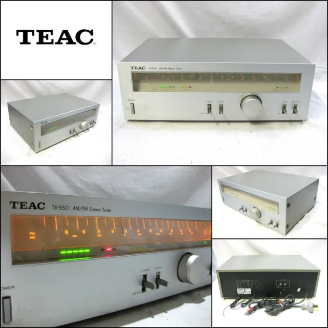 TEAC TX-550 AM FM Stereo Tuner (Made in Japan) 9822