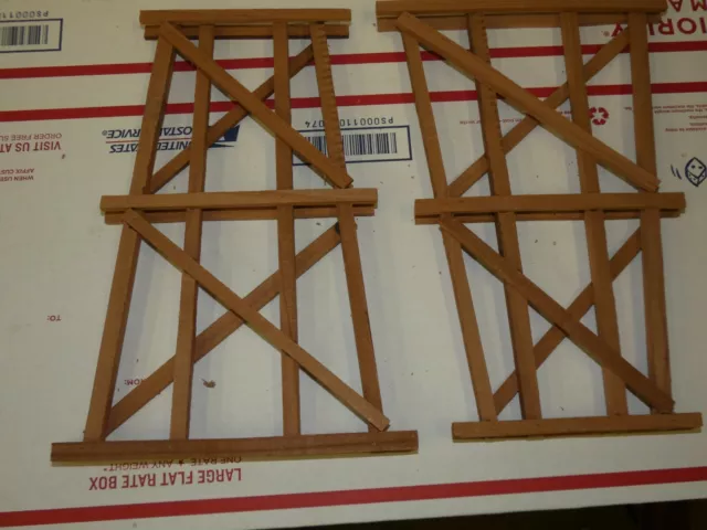 G Scale Hand Built 12" Tall TRESTLE BENT(New Redwood)Weather Resistant Natural.