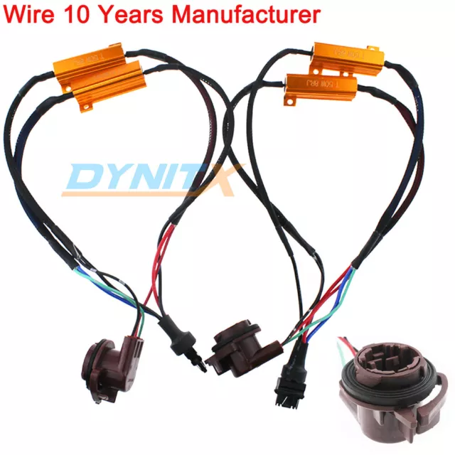 4157 3157 Conversion Kit No Error Led Bulb Load Resistor Bypass Wiring Adapters