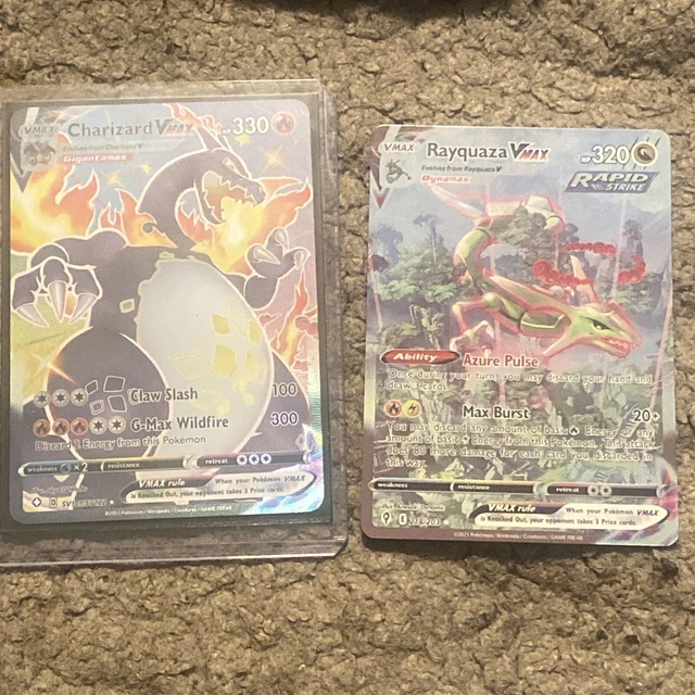 POKEMON TCG/CARD LOT. Read description (charizard Vmax, rayquaza vmax