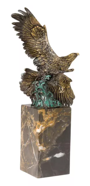 Escultura de bronce - Águila real volando - 32 cm 2