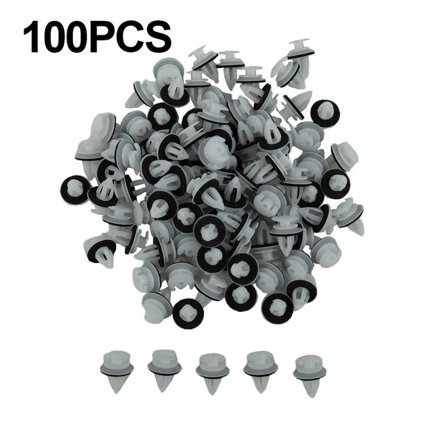 Rivets Fixation Clips Bordure Moule Blanc Accessoire 100pcs Panneau Porte Utile