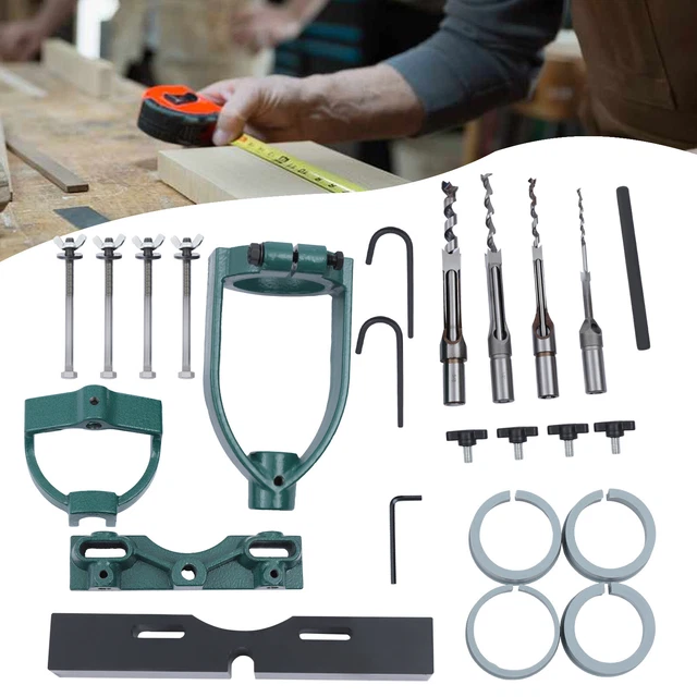 Bench Drilling Machine Tenon Drill Attachment Woodworking Mortise Chisel Bits