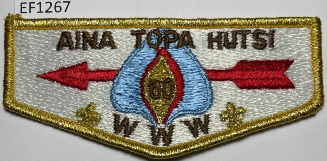 Boy Scout OA 60 Aina Topa Hutsi Lodge Flap