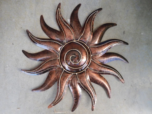 Wanddeko Sonne Metall Gro