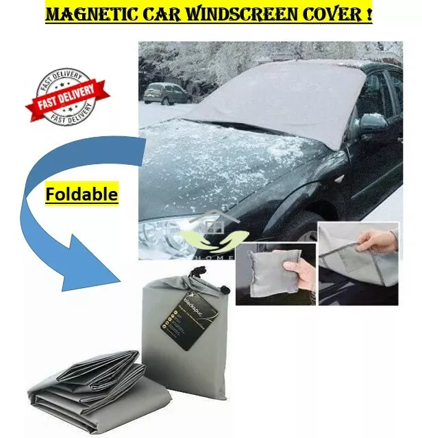 Windscreen Cover Magnetic Car Window Screen Frost Ice Large Snow Dust Protector