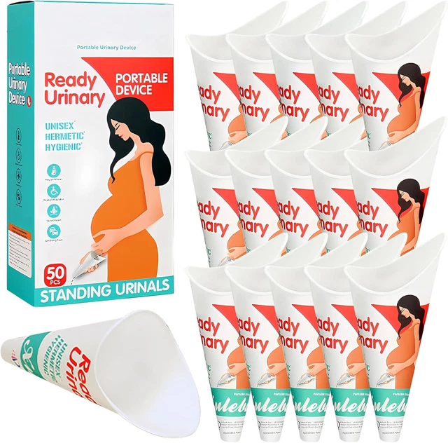 40 Imbuti Per Pipì Donna Monouso - Urinello Portatile Per Escursioni E Viaggi - Viola - Foto 2