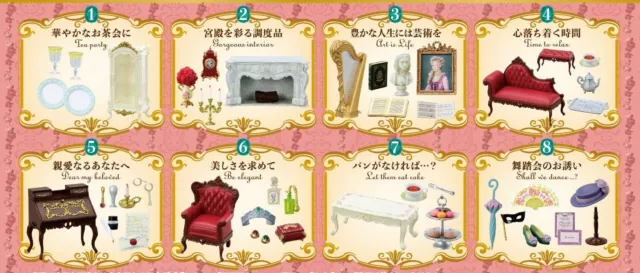 Re-ment Rose Palace Doll House Complete set / Japan mini figure / Gift Preorder 3