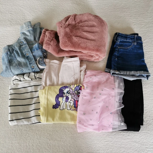 Girls 8yrs Bundle Clothes Hardly Worn or NEW - Denim Jacket Hoody Trousers Tops
