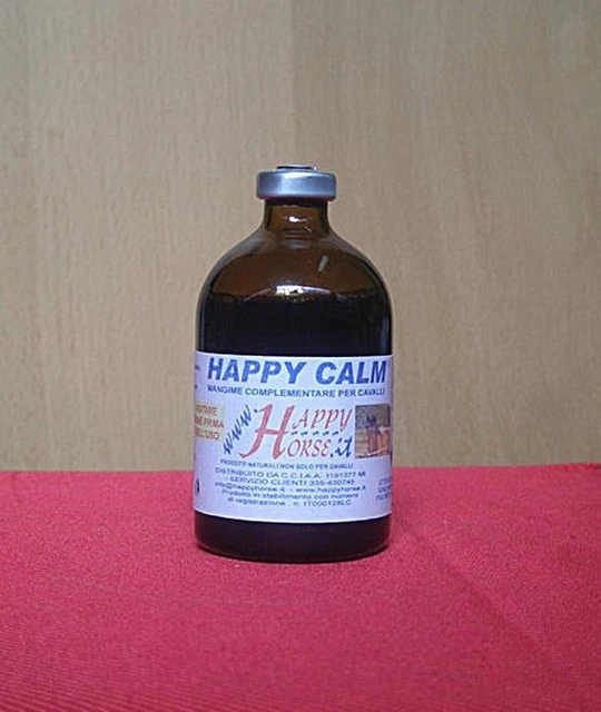 Happy Calm pour chevaux secoués Flacon de 100 g de liquide Happy Horse