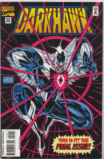 Darkhawk 50 NM/M 1995 Marvel Comics Low Print Run Final Issue Tod Smith