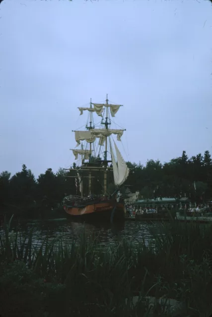 1969 Disneyland Frontierland Sailing Ship Columbia #2 Vintage 35mm Slide