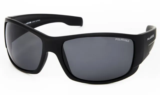 NEW Polasports Polarised Mens Sports Sunglasses - 4808B Skipper Matt Black