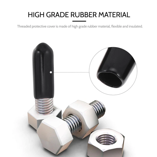 500 PCS Rubber Boot Vacuum Hose Connector Caps Intake Manifold 3