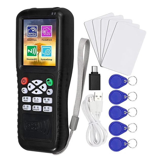 Multi Frequencies RFID Card Programmer, RFID Reader Writer Duplicator, NFC N1M7