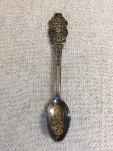 ROLEX Lucerne - Bucherer of Switzerland Collectable Silver Spoon Vintage in EUC