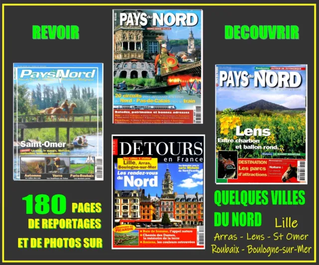 VILLES DU NORD - découvrir - FRANCE / prixportcompris