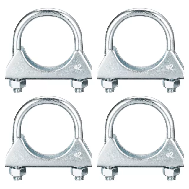 U-Boulon Colliers pour 42mm(1-5/8") Dia Échappement Queue Tuyau, 4pcs Pince