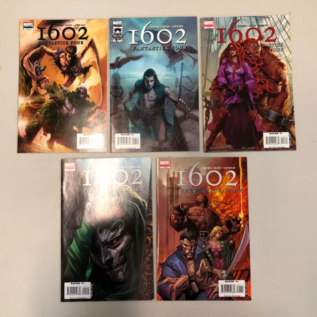 Marvel 1602 Fantastic Four 2006 # 1 2 3 4 5 VF/NM Complete Set Pascal Alixe art