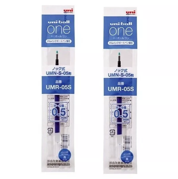 Tinta de recarga uni ball one 0,5 mm azul 2 piezas para uniball una F/uniball una P