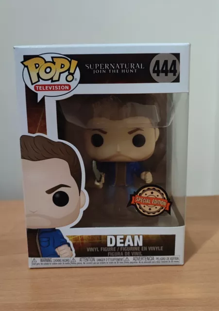 Funko Pop! Supernatural Dean Winchester (w/ Blade) Hot Topic VAULTED 444 RARE