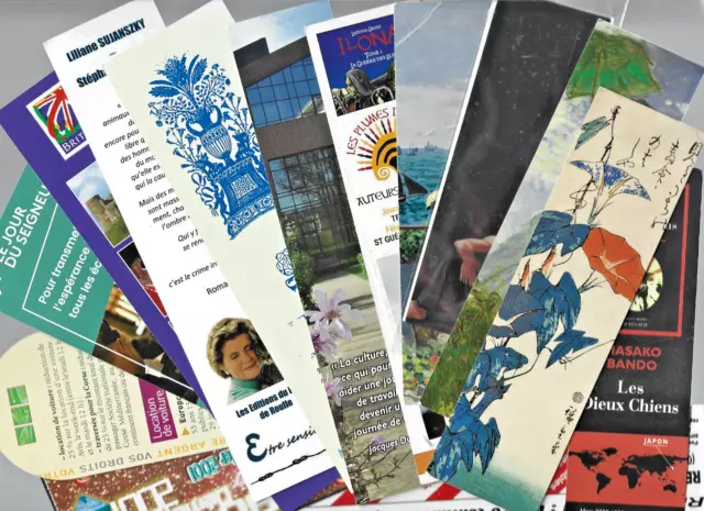 20 Marque-Pages Publicitaires Anciens TBE Petit Prix Voir les Scans