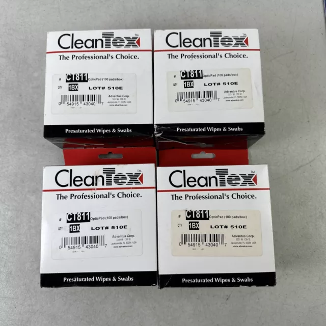 400 Pack Clean Tex Ct 811 Optic Pad Surface Cleaner Professional’s Choice