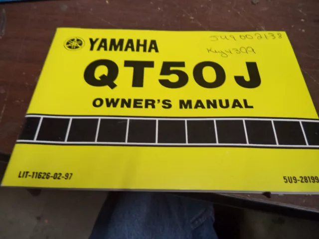 Yamaha OEM owners service  manual QT50J  #10173